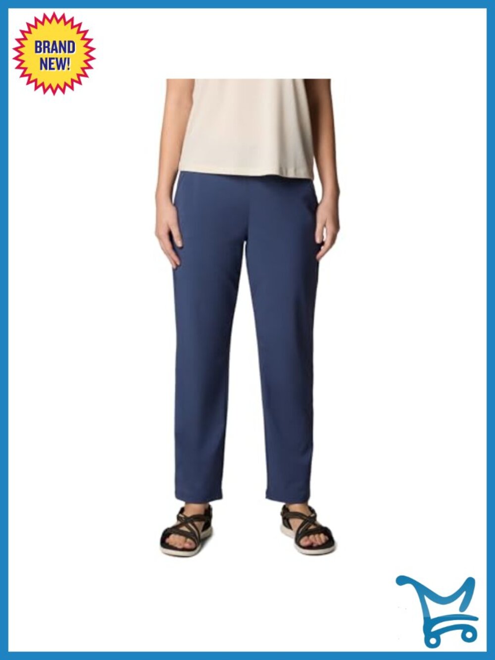Columbia All Seasons Pull-On Hiking Pants Comfort Stretch Active Fit